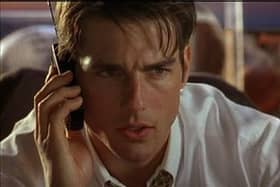 Tom Cruise stars in Jerry Maguire.