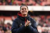 Jen Beattie has confirmed her departure from Arsenal. Cr. Getty Images.