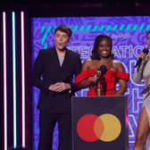 Roman Kemp, Clara Amfo and Maya Jama are the hosts of the 2024 Brit Awards. 