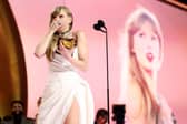 Taylor Swift revealed the new album while accepting an award during the Grammys. 