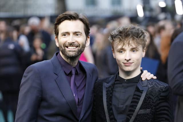 David Tennant with his son Ty. 