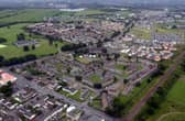 An aerial photo of Niddrie and Craigmillar taken from a helicopter in June 2003.