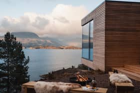 Creag na h-Iolaire looks over shimmering Loch Shieldaig.