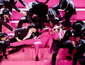 Ryan Gosling performs 'I'm Just Ken' from "Barbie" onstage during the 96th Annual Academy Awards. Image: Getty
