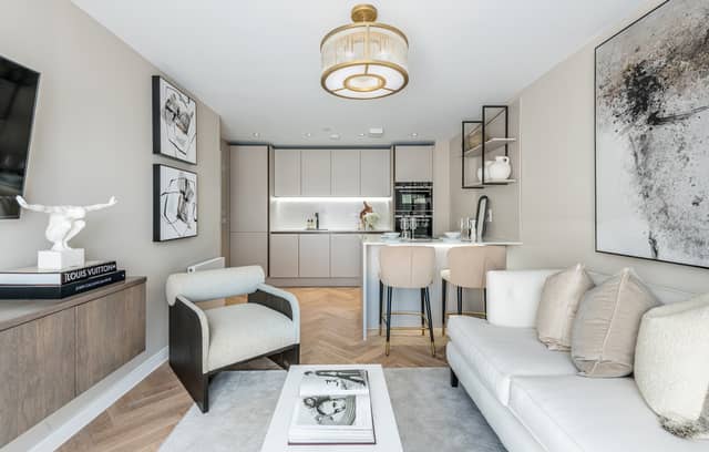 Interior showhome at Plot 3 at Kelvin Properties 67 St Bernards development in Edinburgh. Image: Chris Humphries