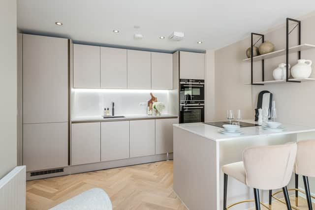 Interior showhome at Plot 3 at Kelvin Properties 67 St Bernards development in Edinburgh. Image: Chris Humphries