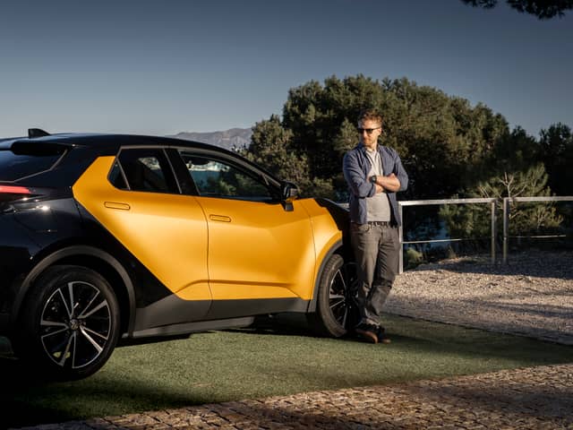 Scotsman writer Steven Chisholm takes a break from driving the Toyota C-HR PHEV in Marseilles. Credit Simon Thompson/Toyota