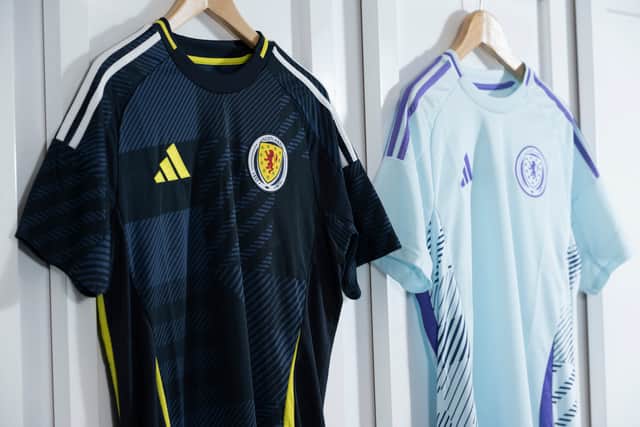 Scotland have released their new home and away kit for Euro 2024. Cr. Adidas.