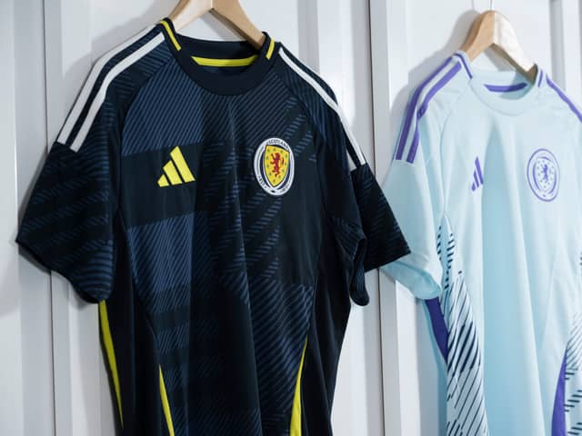 Scotland have released their new home and away kit for Euro 2024. Cr. Adidas.