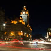 Traffic doesn't always flow freely in Edinburgh.