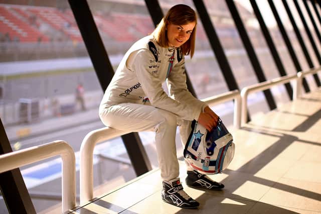 Susie Wolff while she was a development driver for Williams. 