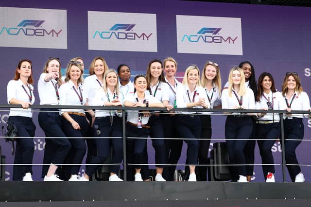 Susie Wolff, Managing Director of F1 Academy, and the F1 Academy team. 