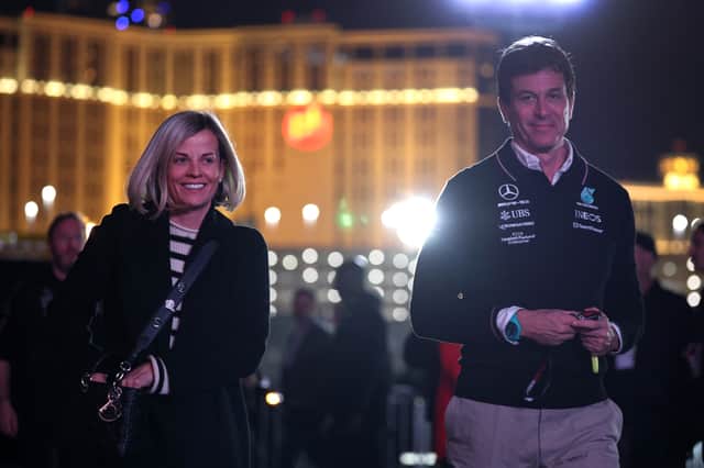 Susie Wolff and her husband Toto Wolff.