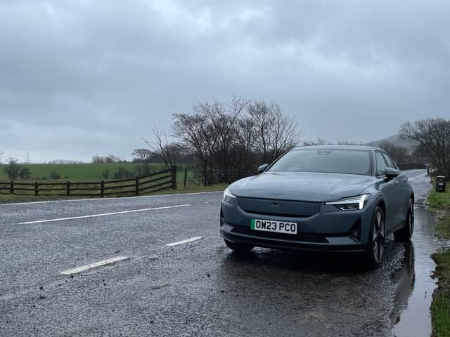 Polestar 2 driven near Glasgow. Credit: Steven Chisholm