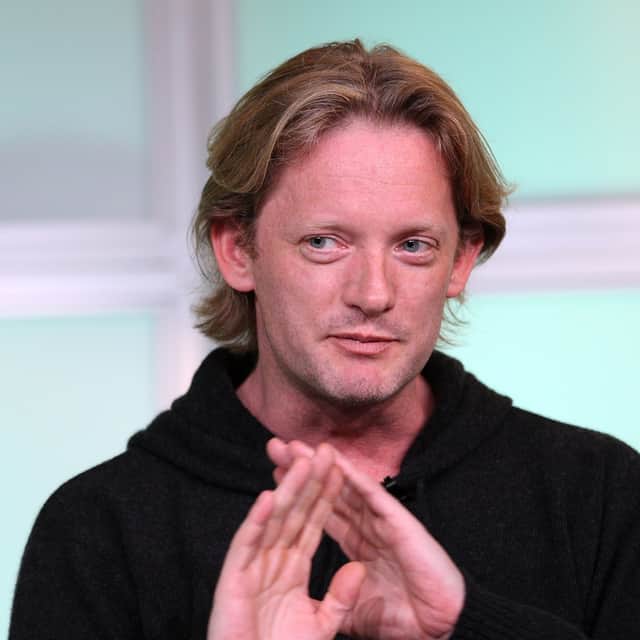 Douglas Henshall speaking during a 2008 event promoting "Primeval". Image: Getty
