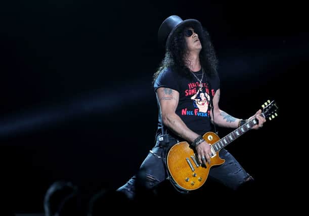 Slash will be playing Glasgow this week.