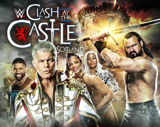 WWE Clash At The Castle will be held in Glasgow, following Friday Night SmackDown. Image: WWE