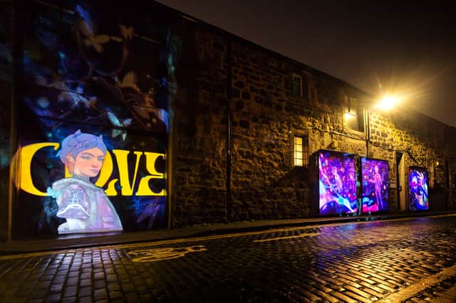 A mural of Clove, a new Scottish Valorant character, has been installed in Leith. 