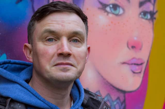 Edinburgh street artist Elph created a mural of Clove, a new Scottish character from video game Valorant, in Leith. 