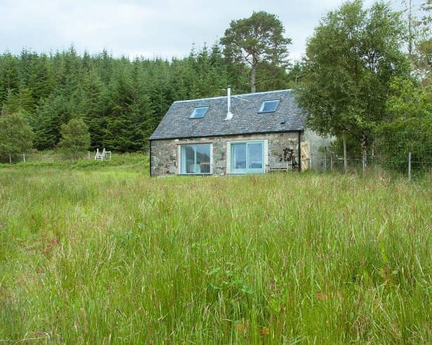 The bothy sits in splendid isolation