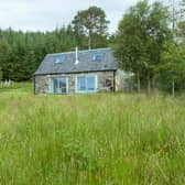 The bothy sits in splendid isolation