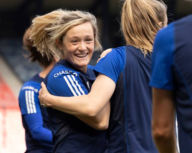 Scotland Women return to Hampden Park to face Slovakia in Euro 2025 qualifying action tonight. Cr. SNS Group.