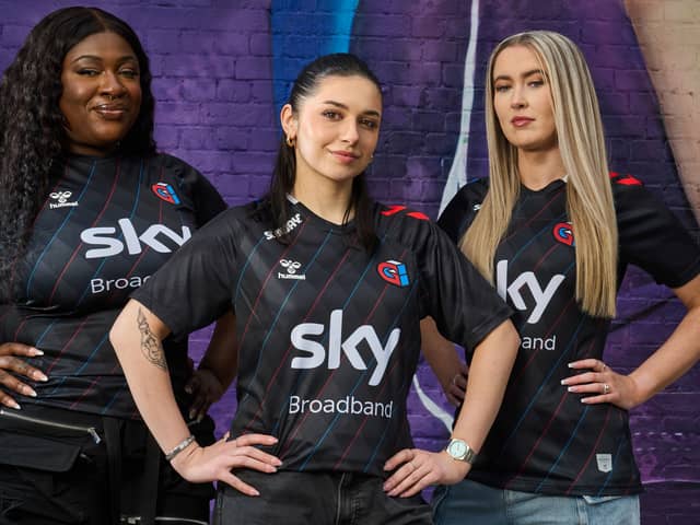 Danielle Udogaranya (Ebonix), Harrie Silver (Harrie) and Shauna Ward (Shauna Games) help announce the launch of a series of women's esports tournaments. 