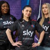 Danielle Udogaranya (Ebonix), Harrie Silver (Harrie) and Shauna Ward (Shauna Games) help announce the launch of a series of women's esports tournaments. 