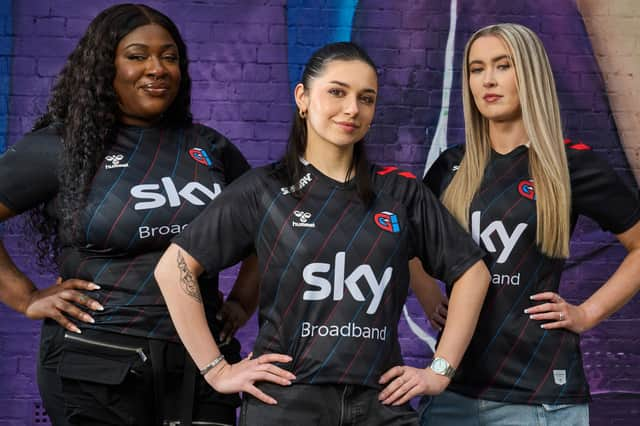 Danielle Udogaranya (Ebonix), Harrie Silver (Harrie) and Shauna Ward (Shauna Games) help announce the launch of a series of women's esports tournaments. 