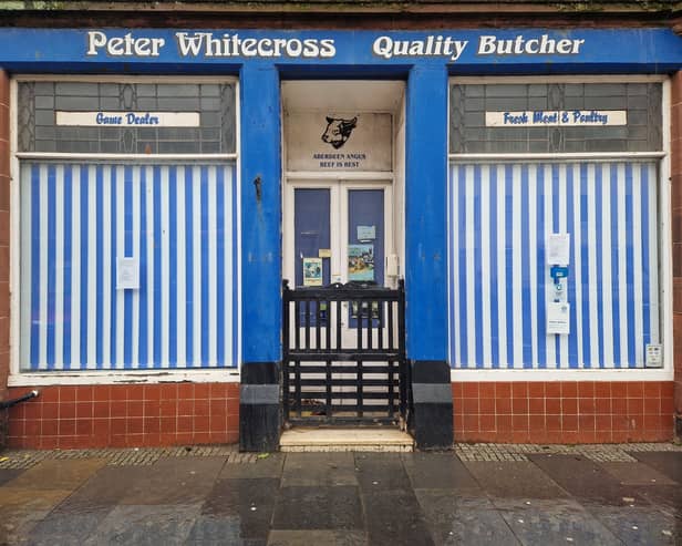 Peter Whitecross butcher in Dunbar has closed its doors for good 