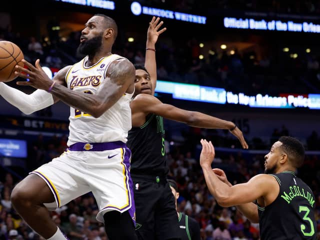 Can LeBron James super charge an unlikely Lakers run at the NBA playoffs this year? Cr. Getty Images