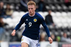 Scotland Under-21s and Bristol City forward Tommy Conway. Cr. SNS Group.