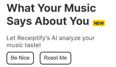 Receiptify can now use AI to judge your taste in music. 