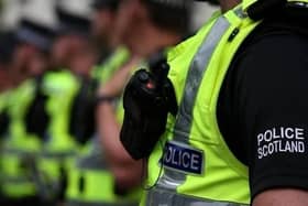 Man charged after car driven towards Scottish independence march