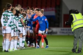 Rangers Women and Celtic Women face each other in the Scottish Cup semi final at Hampden Park this weekend. Cr. SNS Group.