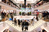 Inside Uniqlo on Princes Street, Edinburgh on opening day. 