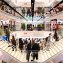 Inside Uniqlo on Princes Street, Edinburgh on opening day. 