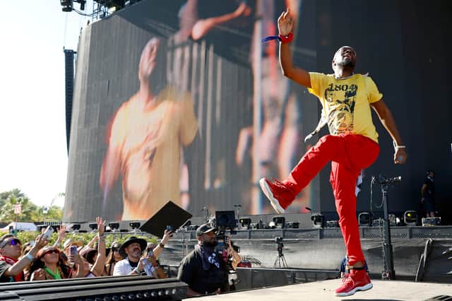 Wyclef Jean performing on at Coachella 2024. Image: Getty
