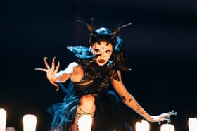 Bambie Thug, Ireland's Eurovision entry, during dress rehearsals. Image: EBU/Sarah Louise Bennett
