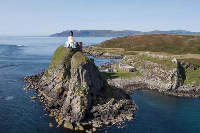 The lighthouse and cottages