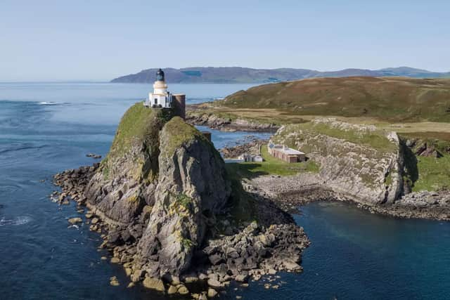 The lighthouse and cottages