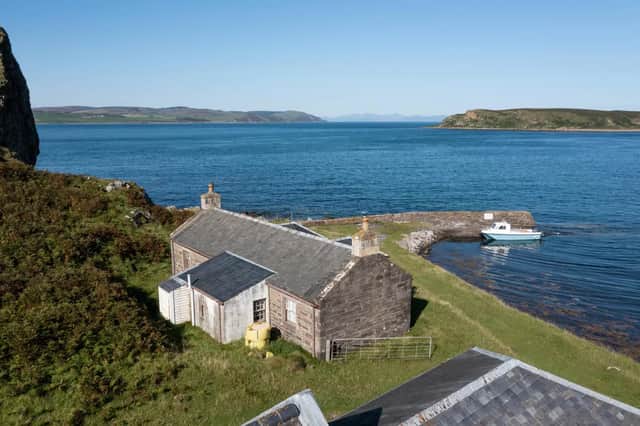 A cottage and one of the slipways