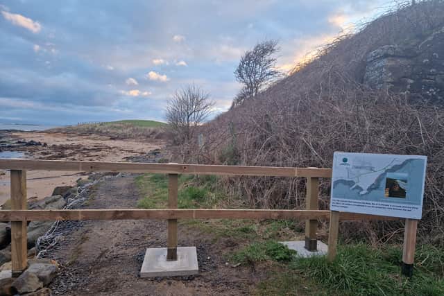 Fife Coastal Path near Elie diverted because of storm damage