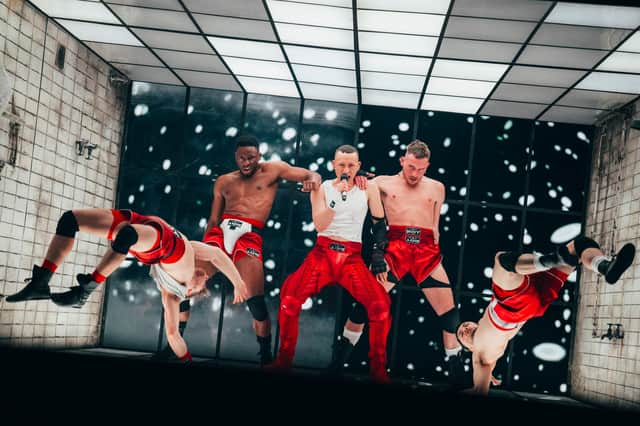 Olly Alexander during the UK's first Eurovision rehearsal. Image: EBU/Sarah Louise Bennett