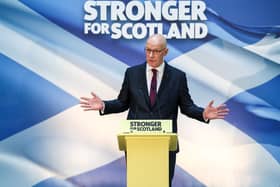 John Swinney holds a press conference after being confirmed to replace Humza Yousaf as leader of the SNP. Picture: Jeff J Mitchell/Getty Images