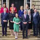 John Swinney's new Cabinet on the steps of Bute House. Picture: Lisa Ferguson