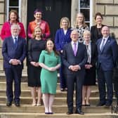 John Swinney's new Cabinet on the steps of Bute House. Picture: Lisa Ferguson