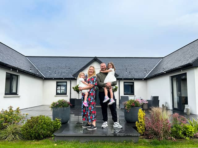 Achnagairn House is home to David and Alison, their daughters Ava Grace and Aoife Rose, and Mulberry the chihuahua.