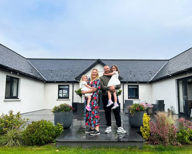 Achnagairn House is home to David and Alison, their daughters Ava Grace and Aoife Rose, and Mulberry the chihuahua.