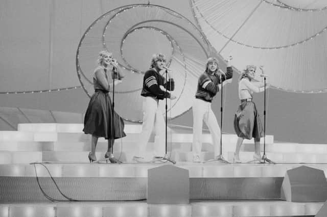 British pop group Bucks Fizz won the 1981 Eurovision Song Contest. 